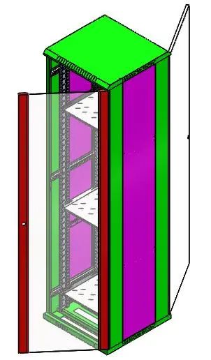 鈑金加工柜整體示意圖